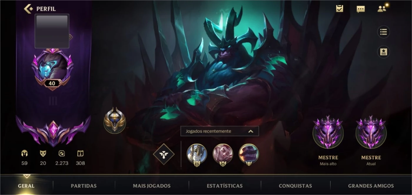 Conta Wild Rift Mestre - League Of Legends: Wild Rift Lol Wr - DFG