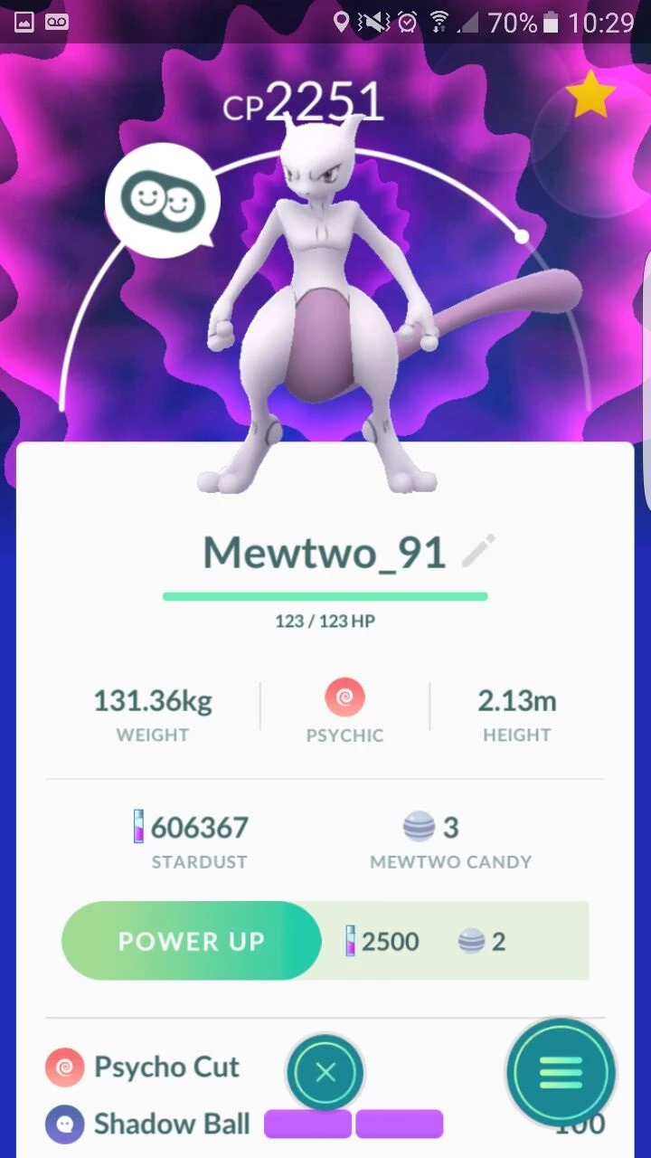 Mewtwo Pokémon Go - (Leia A Descrição) Lendário Pc 2100+ - Pokemon Go - DFG