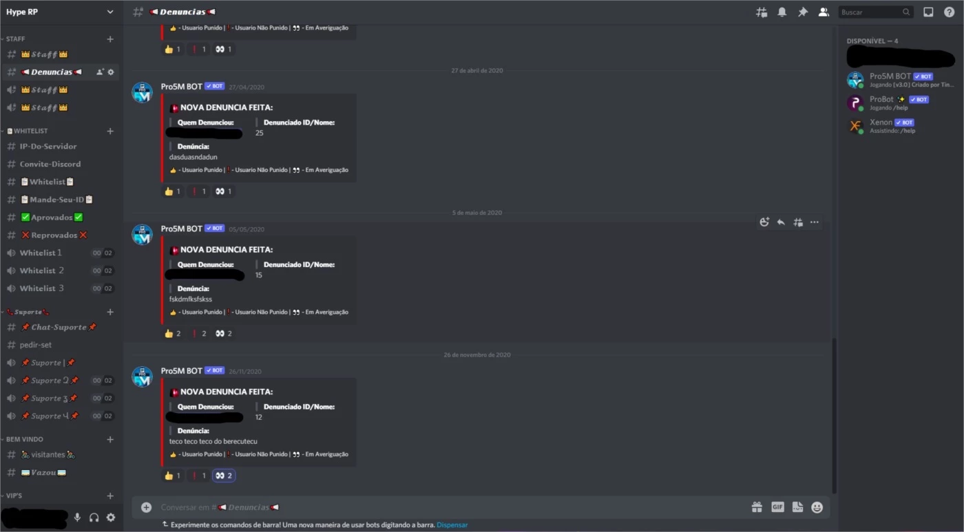 Loja Servidor Discord - Outros - DFG