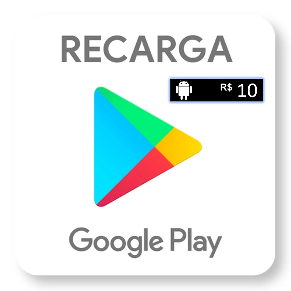 Gift card Google Play 10 reais