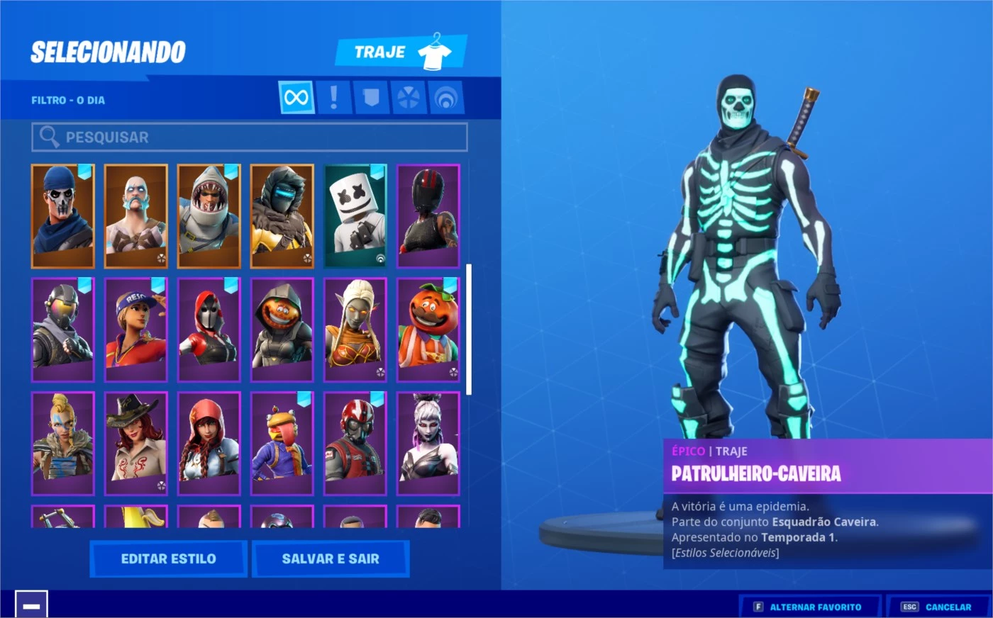 Conta Fortnite Com Skins Passe De Batalha 4 E Salve O Mundo - DFG