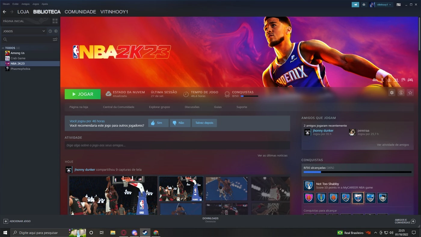 Desapego Games - Steam > Nba 2K23 - STEAM OFFLINE - JOGUE HOJE MESMO!  ⭐VERSÃO ANTECIPADA!