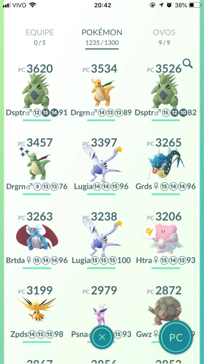 CONTA POKEMON,BEM UPADA,MUITOS POKEMONS - Pokemon GO - GGMAX