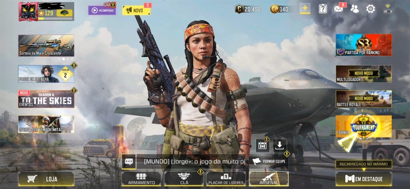 Conta Call Of Duty Mobile Com 24 Personagens Cod - DFG