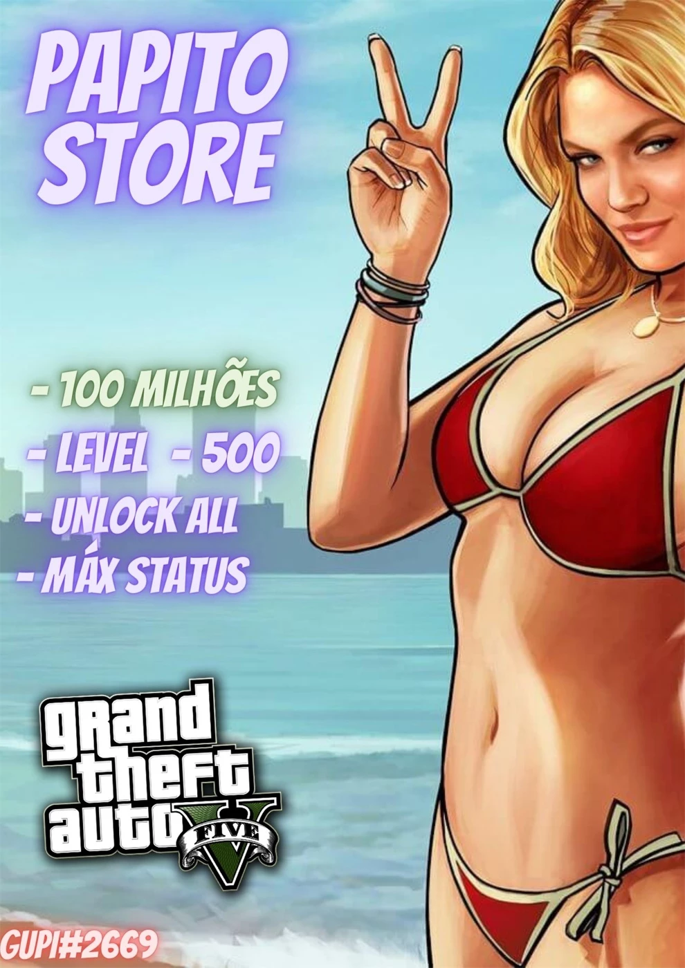 100 Milhões De Dinheiro Na Conta Gta V Steam/Epic - DFG