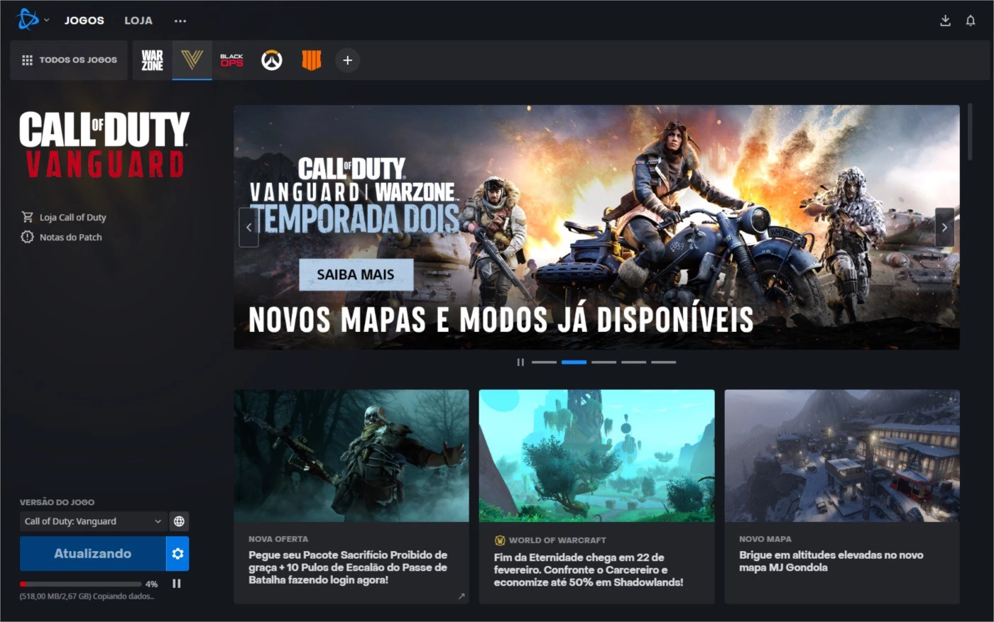 Conta Battle.Net Com Todos Os Call Of Duty - Blizzard - DFG