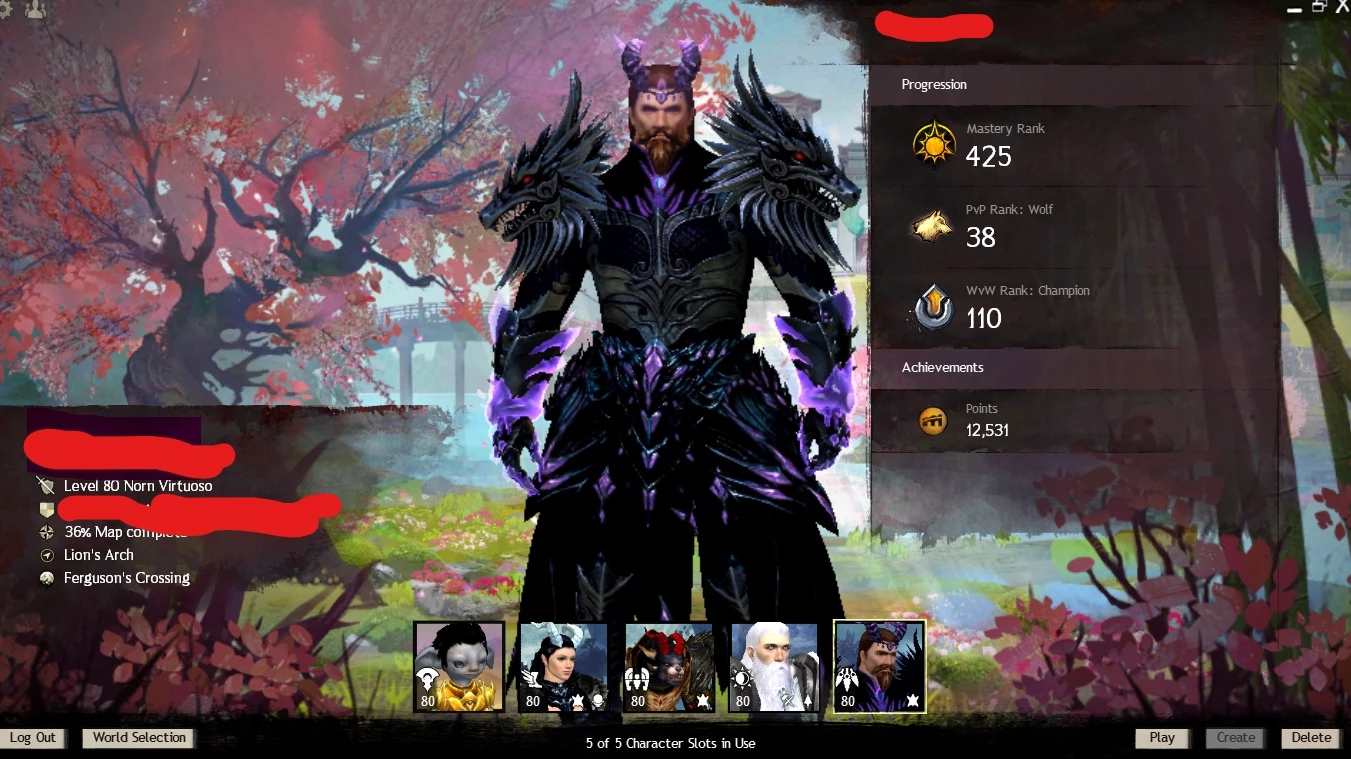 Conta Guild Wars 2 Set Lendario Completo + Add Infinitum - Outros