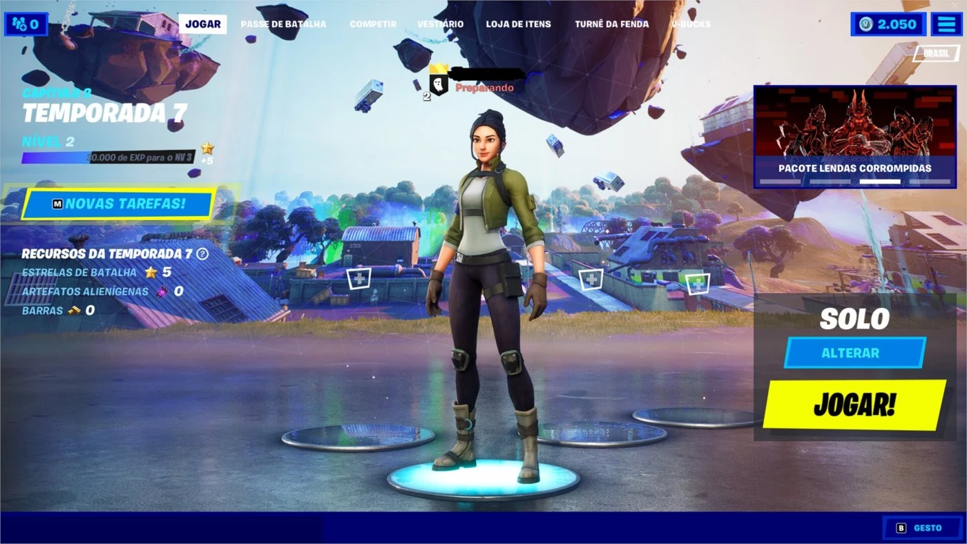 Venda - Conta fortnite com 30.000 vbucks