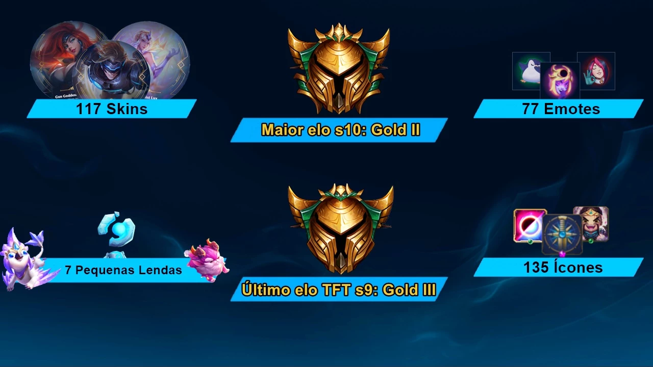 Conta Gold 1 + Mordekaiser Cavaleiro - League of Legends - Contas