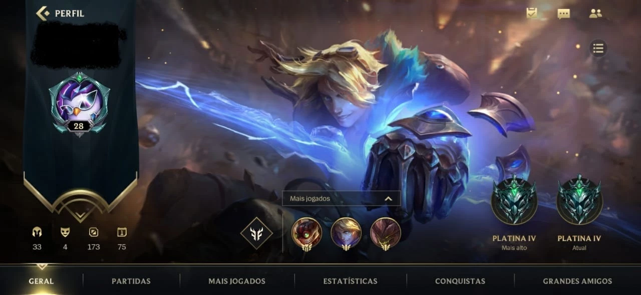 Conta Wild Rift Platina Iv, Win Rate Alto, Mmr Bom. - League Of