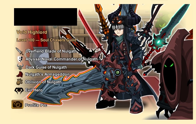 Underworld DragonBlade of Nulgath - AQW