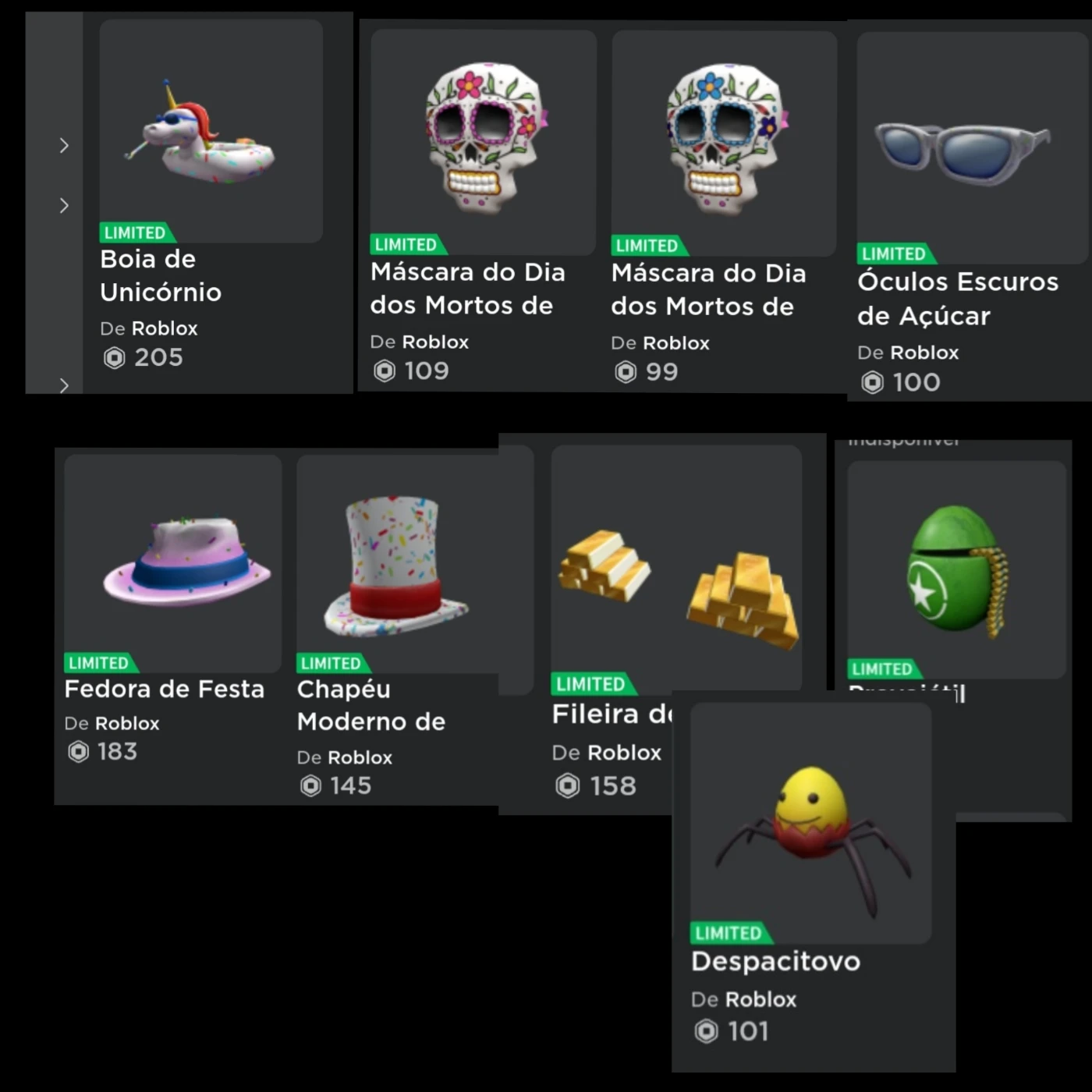 Conta Roblox Com +170 Itens (10 Limited) - DFG