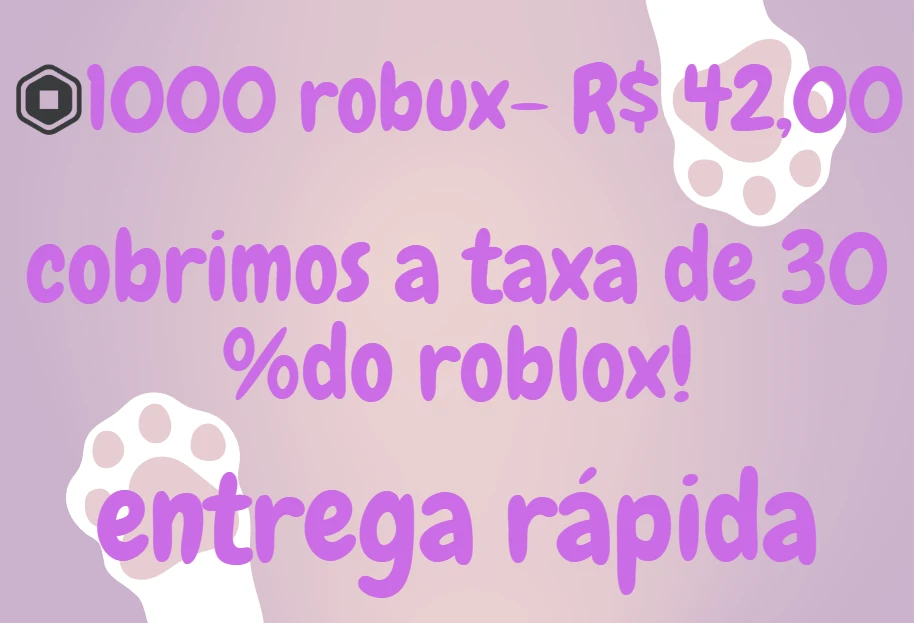 ROBLOX, 1.000 Robux, Rápido, Barato, Legit!