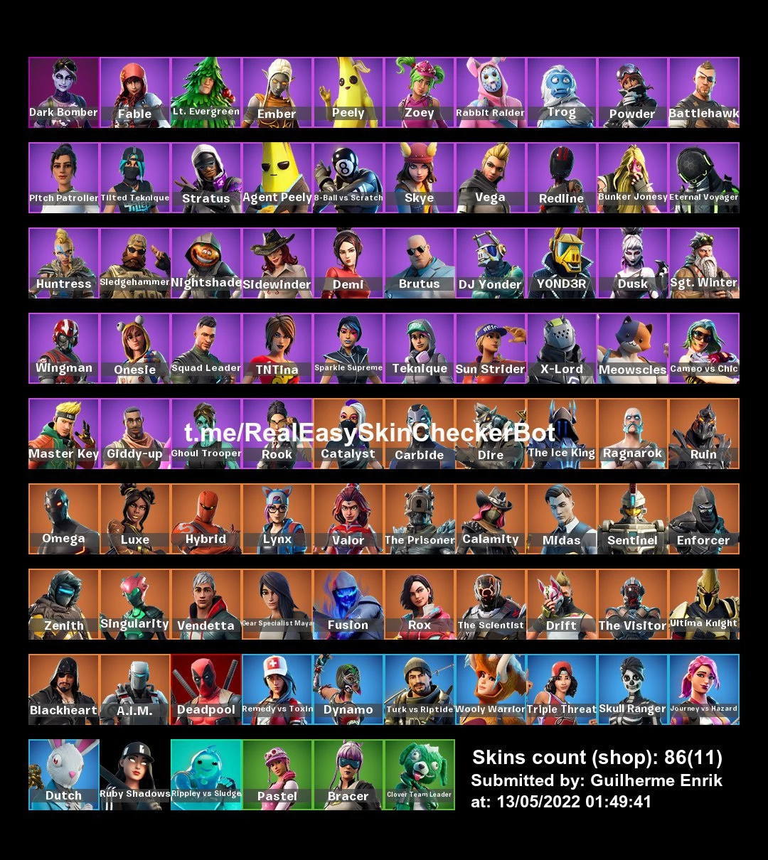 ✓ ❯ Skins Fortnite│Código + Conta Grátis ❯ - DFG