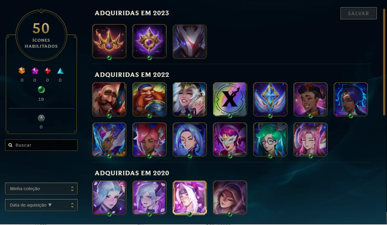 Desapego Games - League of Legends (LOL) > CONTA DE TREINO RANQUEADA LEAGUE  OF LEGENDS NFA LVL 30+ INATIVAS