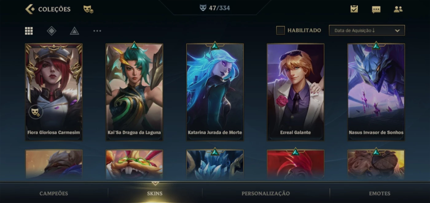 Conta Lol Mestre 45 Campeões lvl 47 com - League of Legends