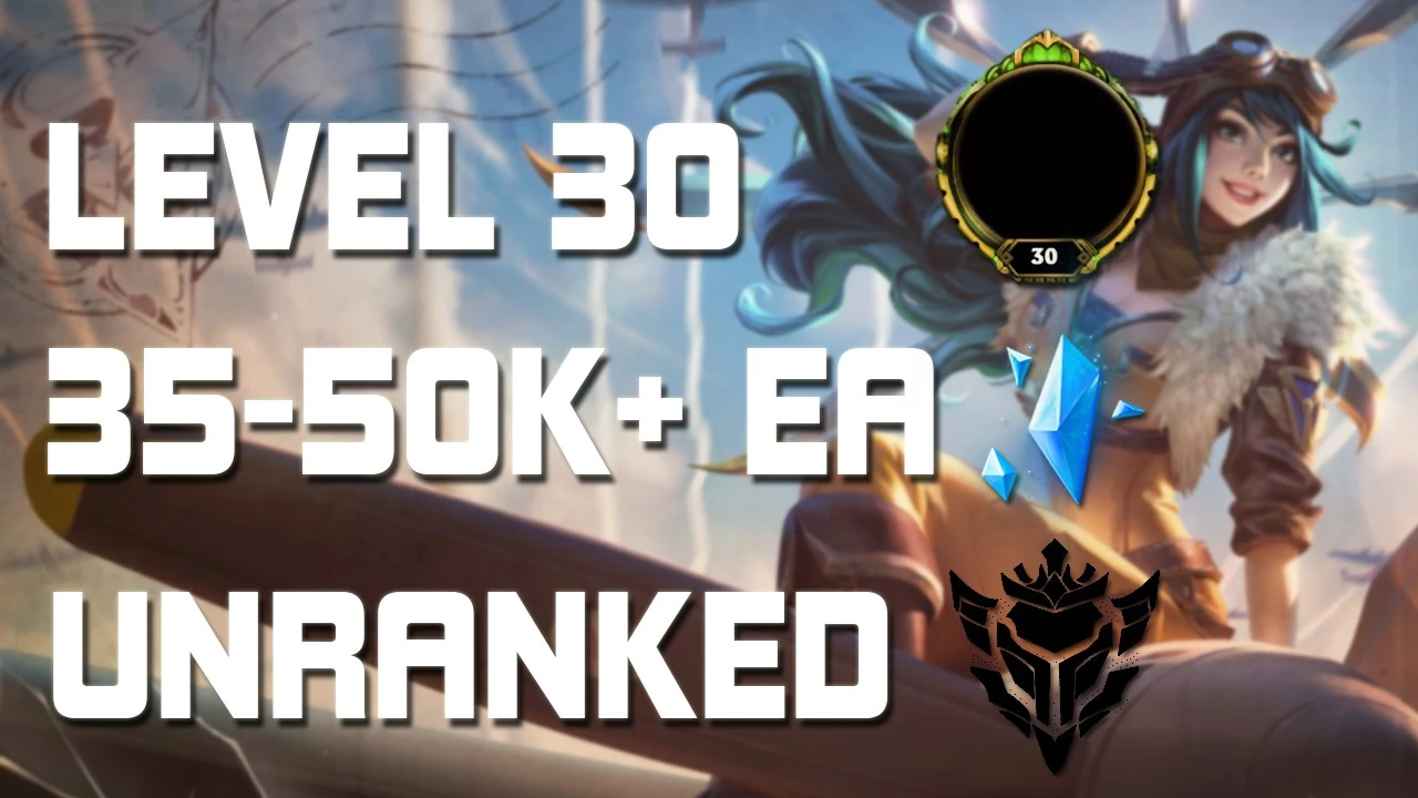 EUW EUNE League of Legends Account LOL Smurf 40K 50K 60K BE Level 30  Unranked