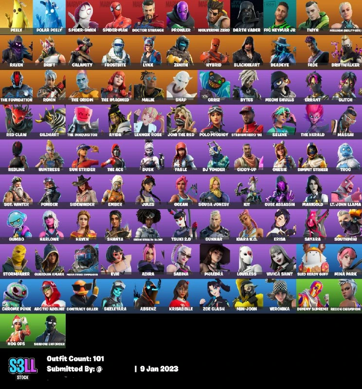 Conta Fortnite+Muitas Skins De Loja, Bunldes, Viúva Negra! - DFG