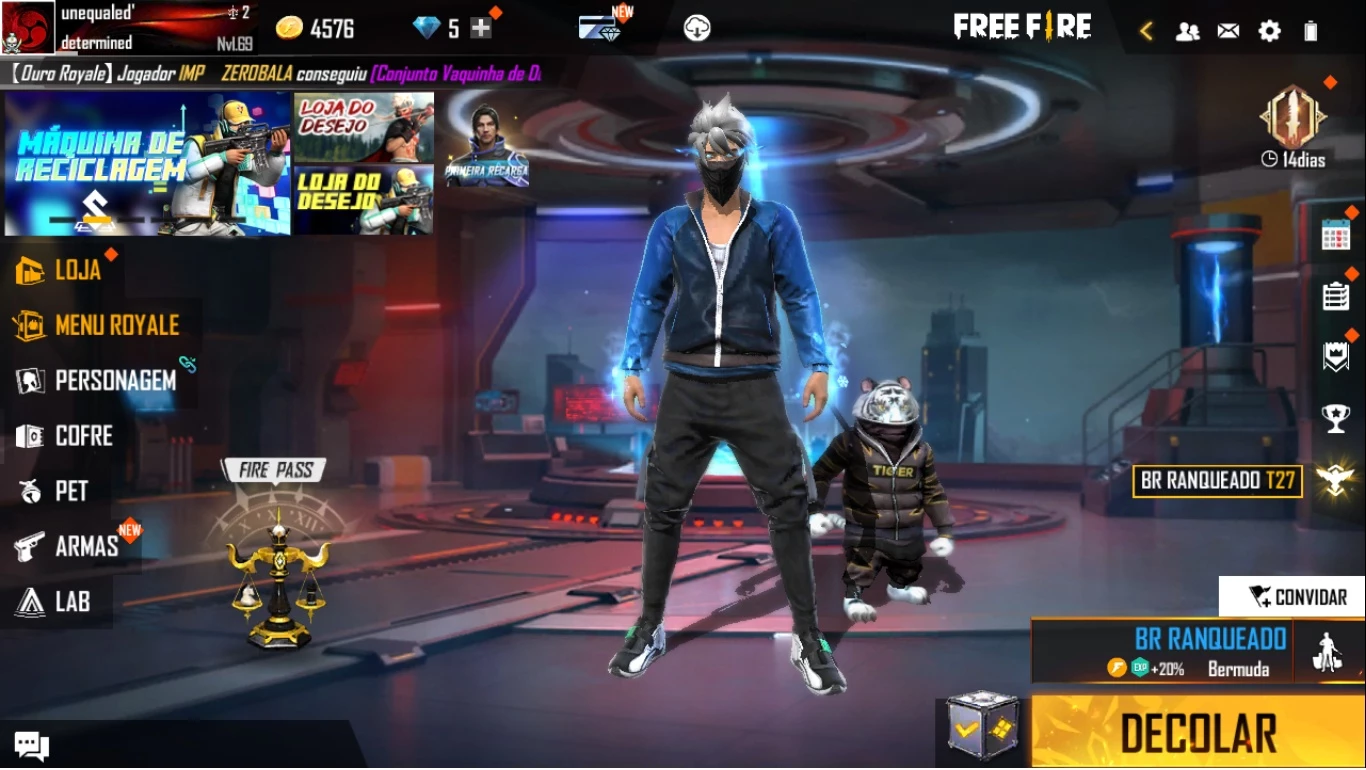 Conta de Free Fire muito GEMADA tem até - Free Fire - Contas Free