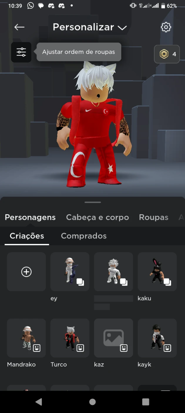 Conta Roblox, Com Vários Intens De Robux, Criada Em 2017 - DFG