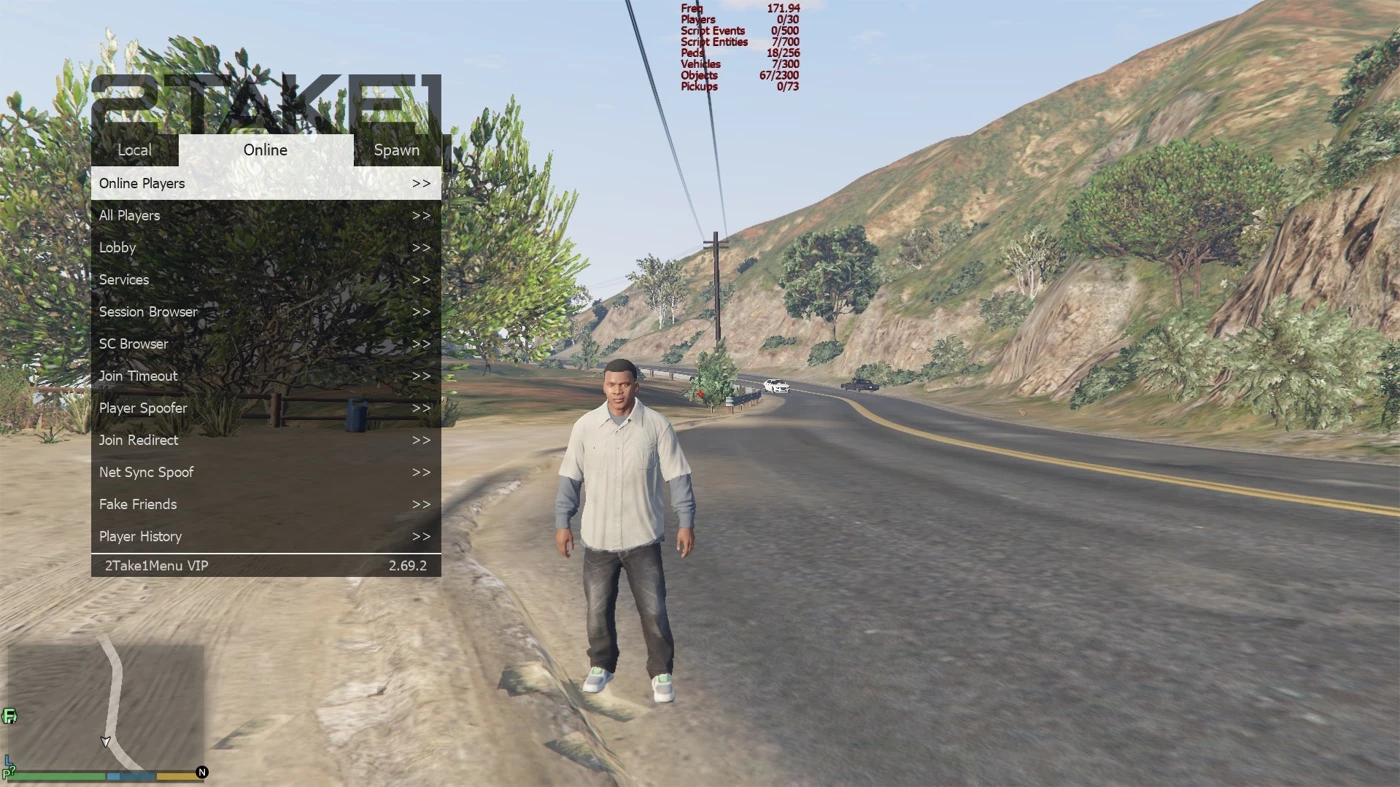 Mod Menu Gta 5 Online 2Take1 - DFG