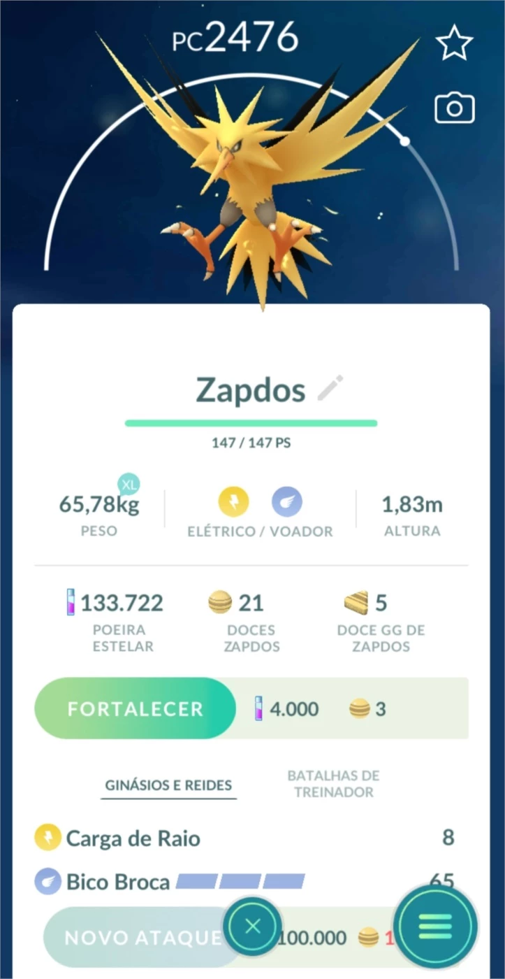 Zapdos - Pokemon Go