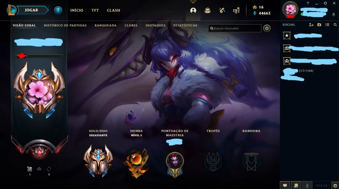 Conta Lol D2 - 126 Skins, Emote De Challenger - League Of Legends