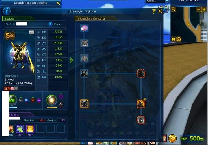 Vendo Conta Mid Quase End Game No Nadmo - Digimon Masters Online - DFG