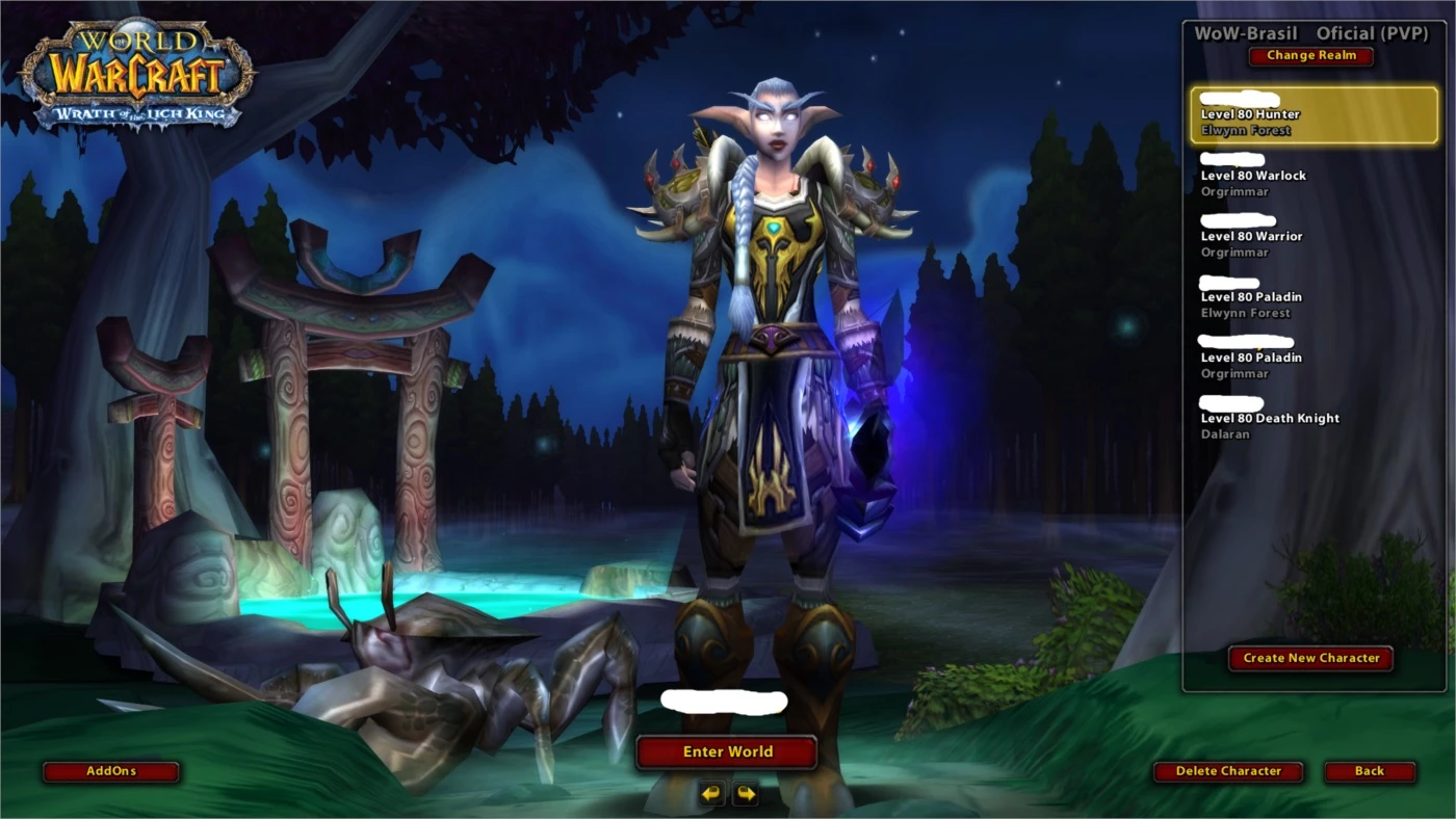 Conta World Of Warcraft Server Wow Brasil - Blizzard - DFG