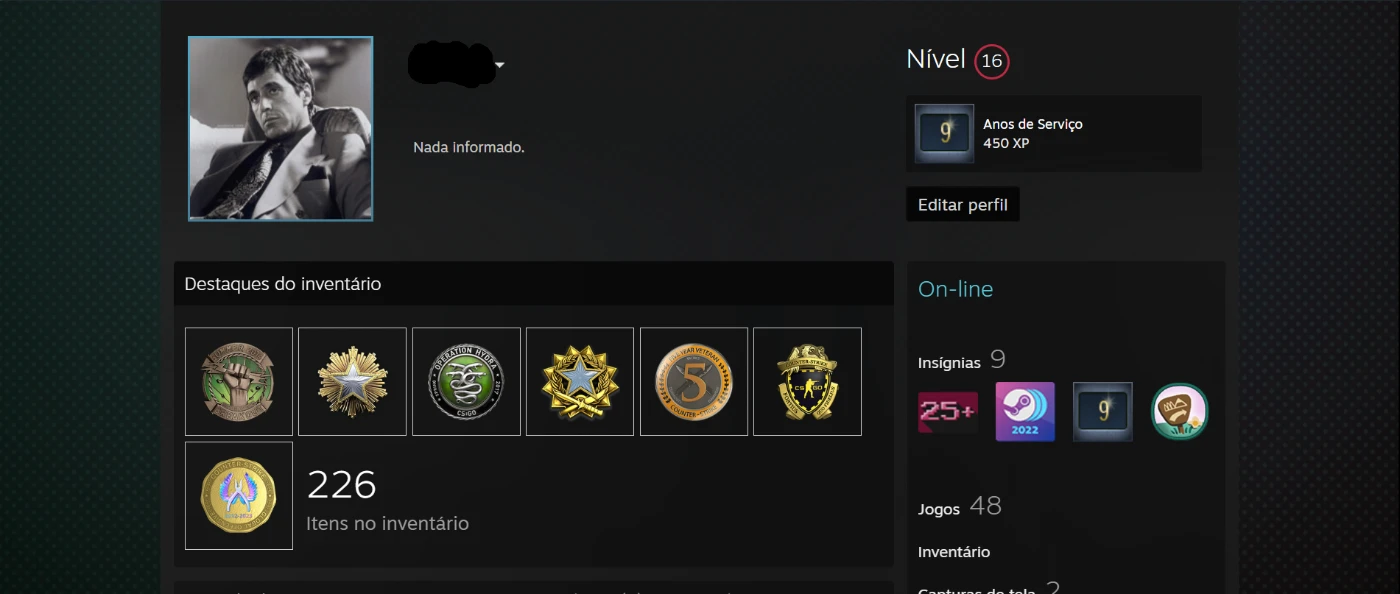 Conta Steam - Assinaturas E Premium - DFG