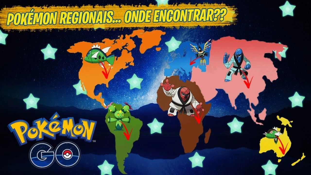 Conta c/ Pokémons Regionais - Pokémon GO