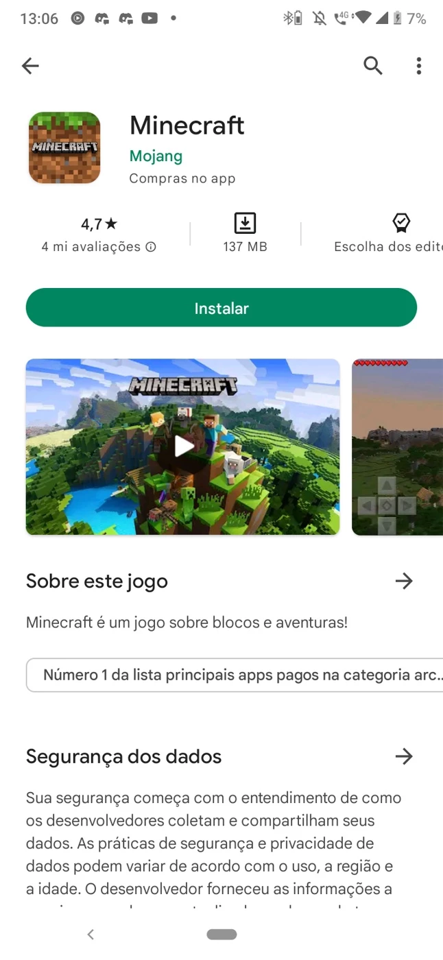 Conta Google Com Minecraft Baixado - DFG