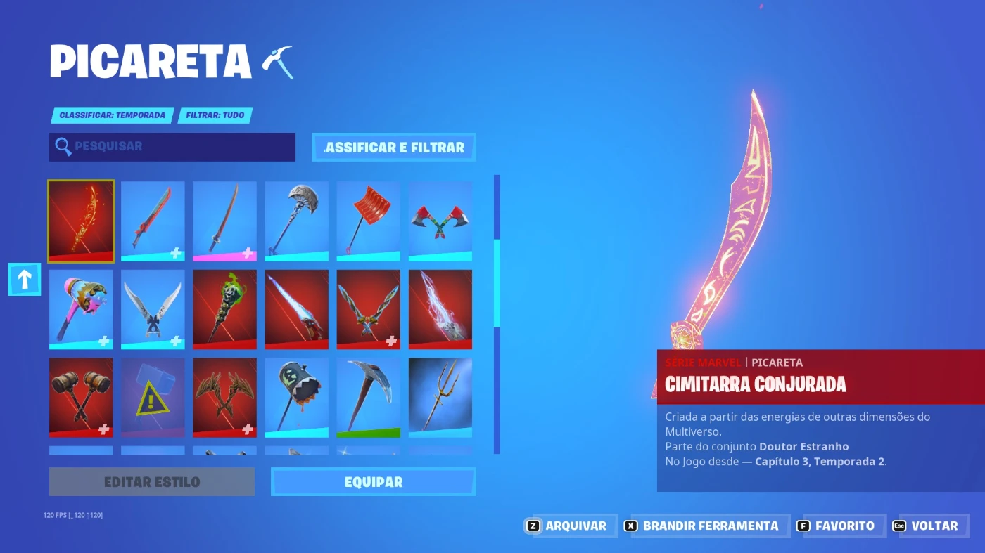 Fortnite > Conta Fortnite Travis Scott e Picareta 0 Delay+Epic Games (21  jogos+GTA V)