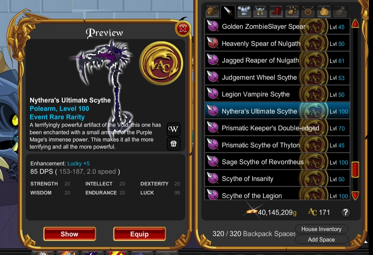 Thanatos on X: Dragon Blade of Nulgath  / X