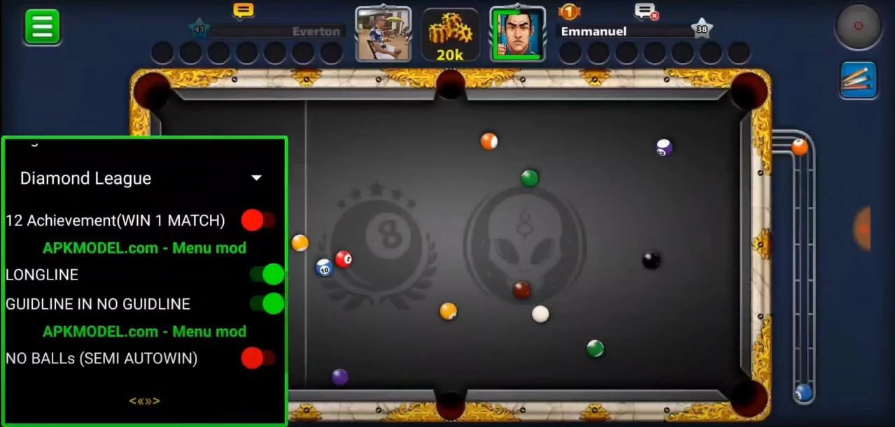 Hack 8 Ball Pool Linhas Infinitas Tabela - Outros - DFG