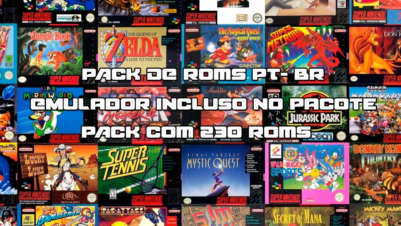 230 ROMS DE SNES TRADUZIDAS para PORTUGUÊS PTBR 2023 