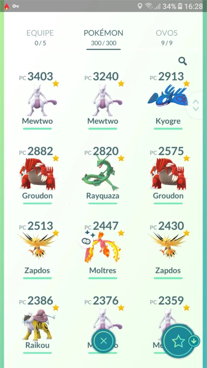 Kyogre Pokémon Go - (Leia A Descrição) Lendário Pc 2100+ - Pokemon Go - DFG