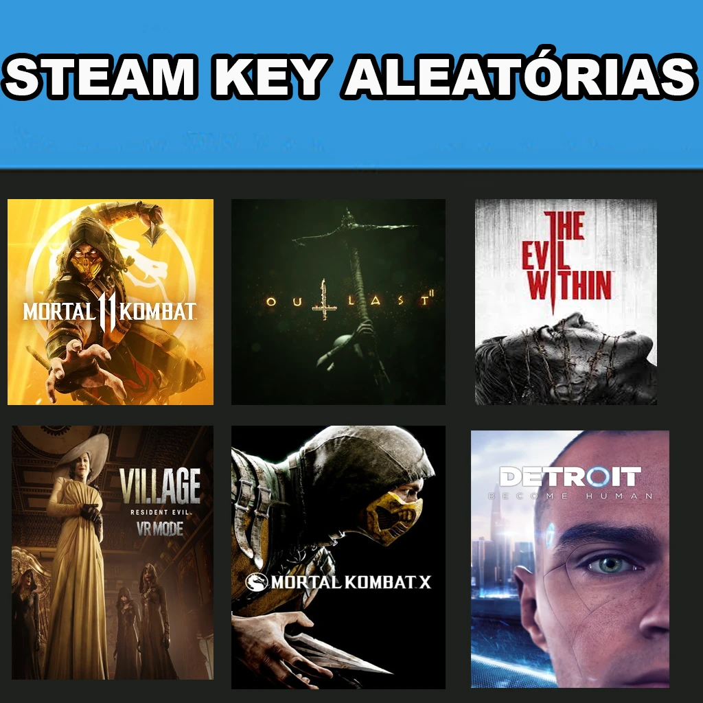 Steam Keys Acima De 90 Reais Aleatorias + 1 Steam Key - DFG