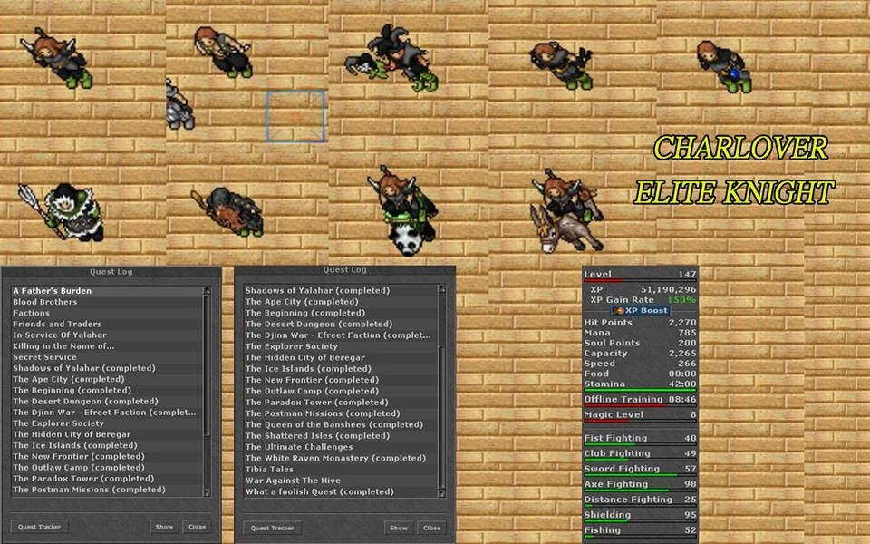 Ek 544 120/113 Impera - Open Pvp (Club) - Tibia - DFG