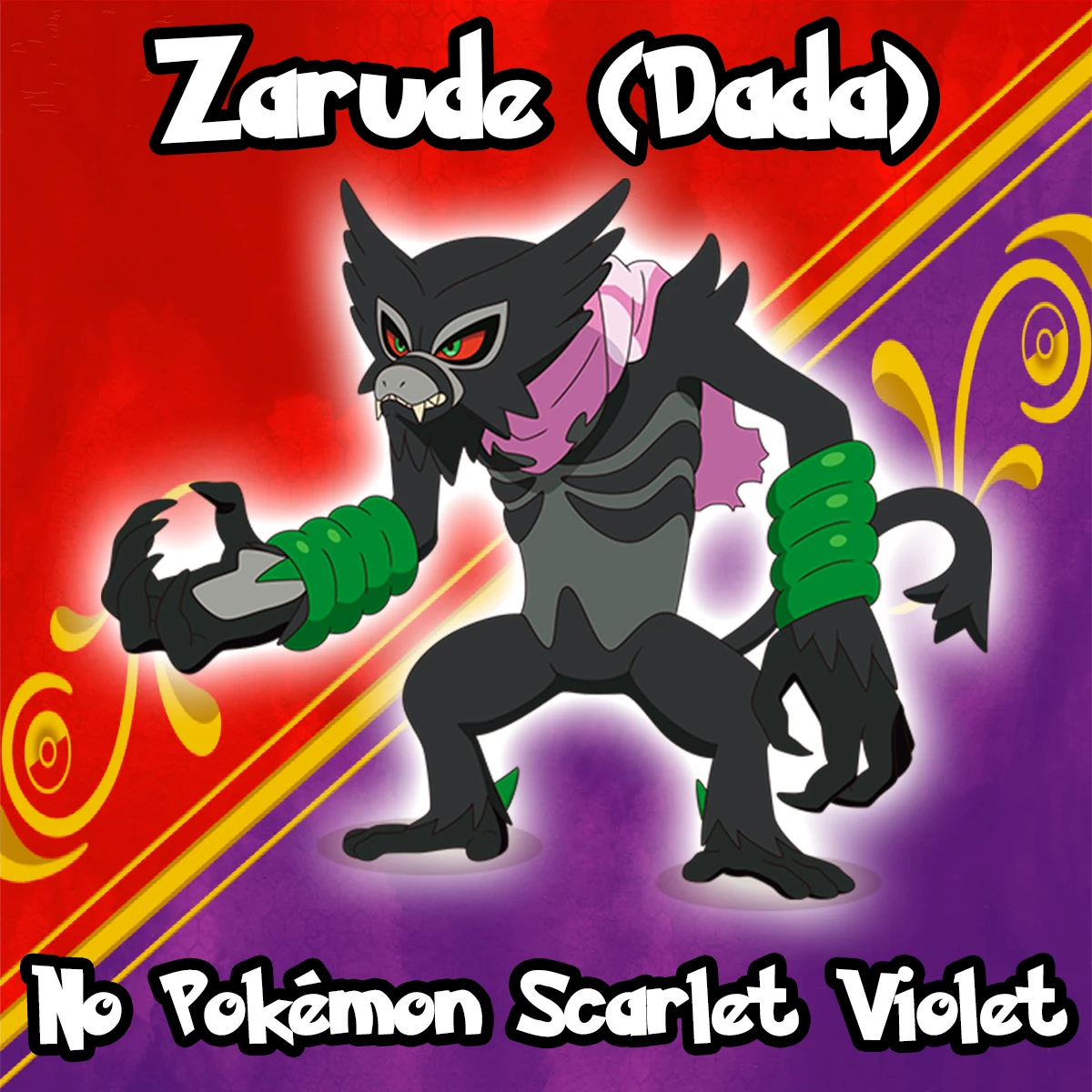 Zarude (Dada) Para Pokémon Scarlet E Violet - Outros - DFG