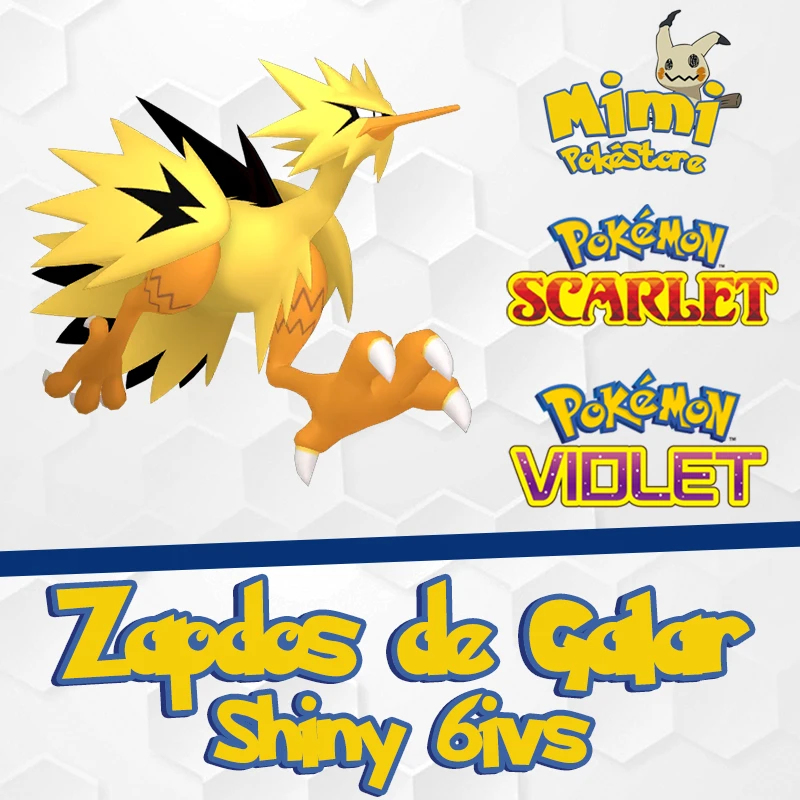 Galarian Zapdos Para Pokémon Scarlet E Violet - Outros - DFG