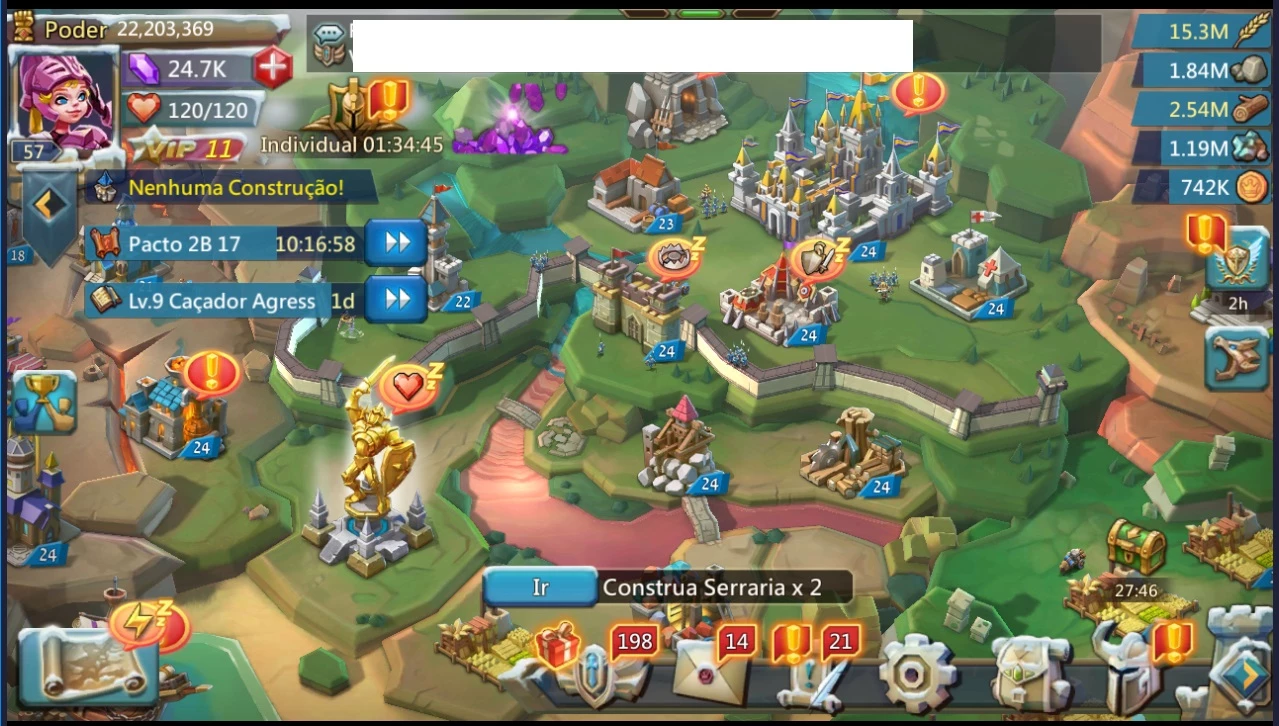 Desapego Games - Lords Mobile > Conta Lords Mobile 1b