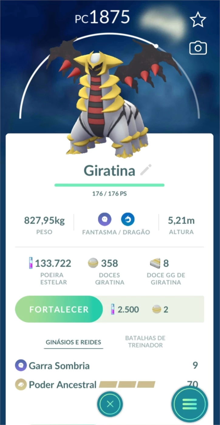 Giratina Origem Pokémon Go - (Leia A Descrição) Lendário - Pokemon Go - DFG