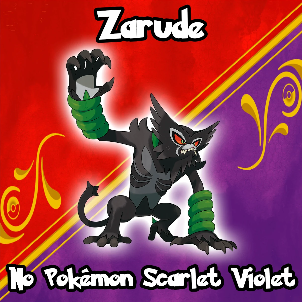 Zarude (Dada) Para Pokémon Scarlet E Violet - Outros - DFG