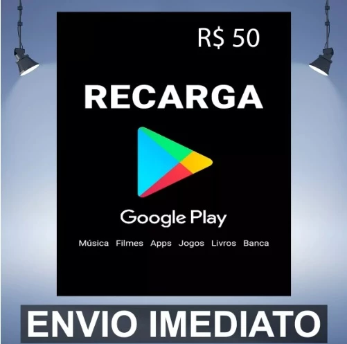 Google Play 50 Reais - Cartão Presente