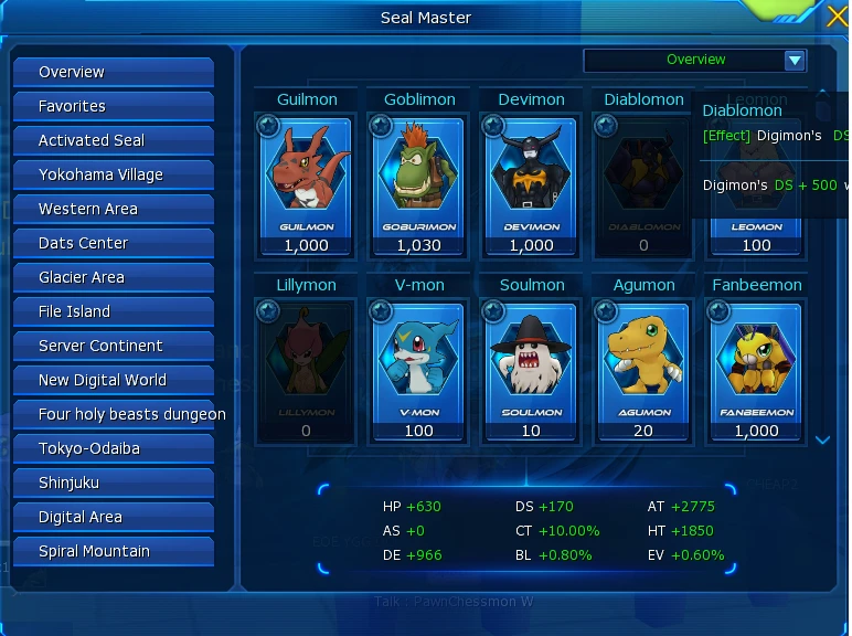 Vendo Conta Mid Quase End Game No Nadmo - Digimon Masters Online - DFG