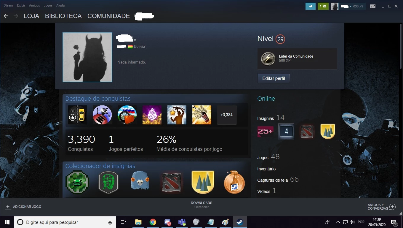 Conta Steam - Assinaturas E Premium - DFG