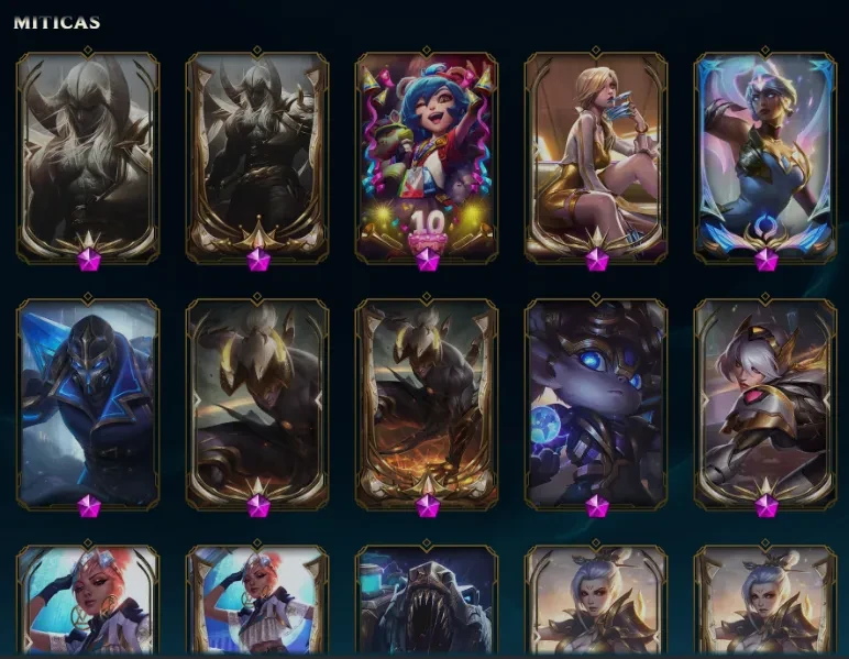 7 NOVAS SKINS! NOVAS SKINS GÓTICAS ( NOITE APAVORANTE) LOL 