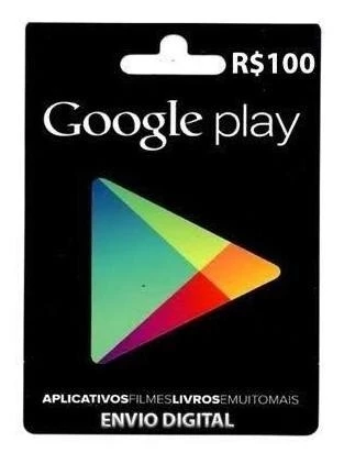 5 Cartões Google Play Store Gift Card 100 Reais Code - DFG