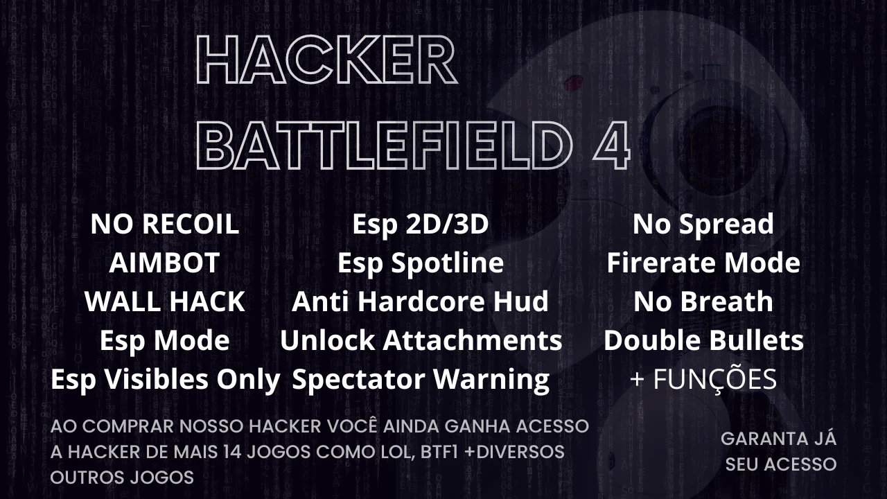 Hacker Para Battlefield 4 2023 - O Mais Completo +Bonus - Outros - DFG